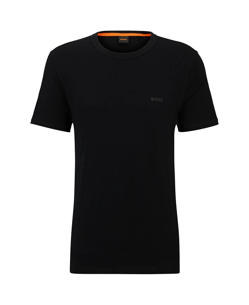 Boss by Hugo Men's Slub-Cotton Logo Detail T-Shirt