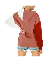 Women's Gameday Couture Red Texas Tech Raiders Hall of Fame Colorblock Pullover Hoodie