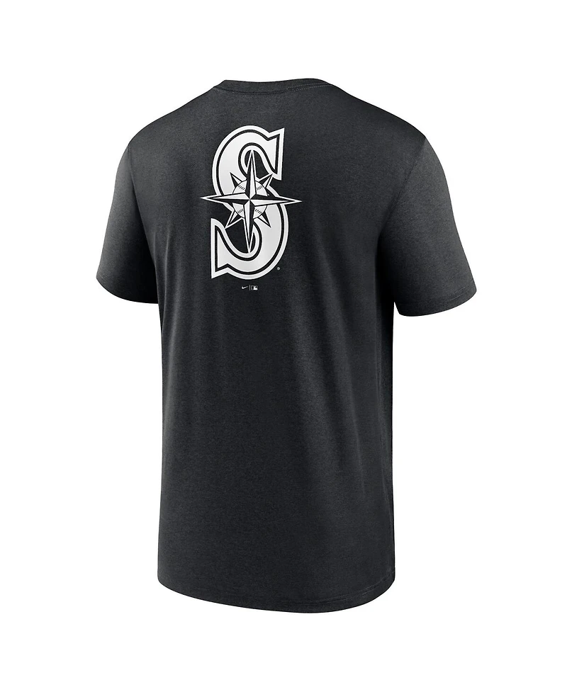 Men's Nike Black Seattle Mariners Fashion Over Shoulder Logo Legend T-shirt