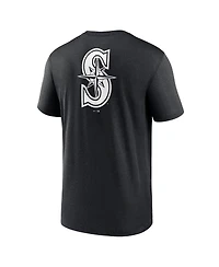 Men's Nike Black Seattle Mariners Fashion Over Shoulder Logo Legend T-shirt