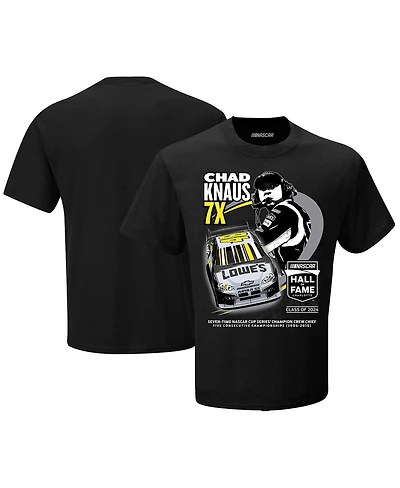 Men's Checkered Flag Sports Black Chad Knaus Nascar Hall of Fame Class 2024 T-shirt