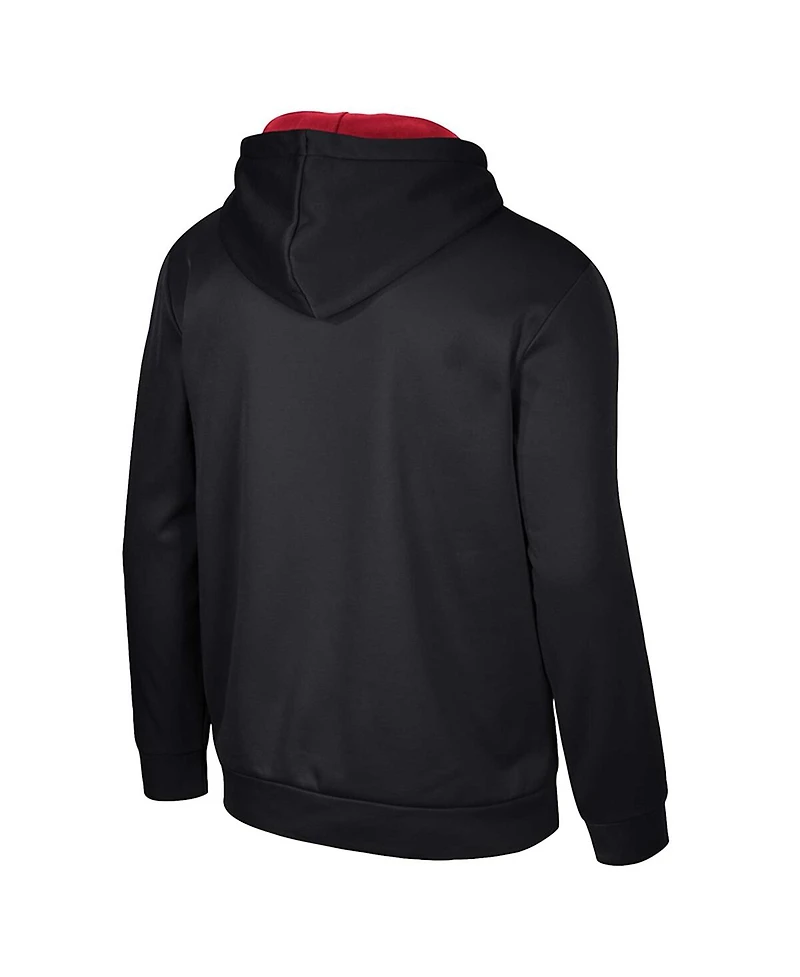 Men's Colosseum Black Oklahoma Sooners Reese Pullover Hoodie