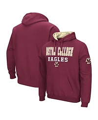 Men's Colosseum Maroon Boston College Eagles Sunrise Pullover Hoodie