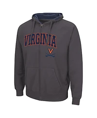 Colosseum Men's Virginia Cavaliers Arch & Logo 3.0 Full-Zip Hoodie