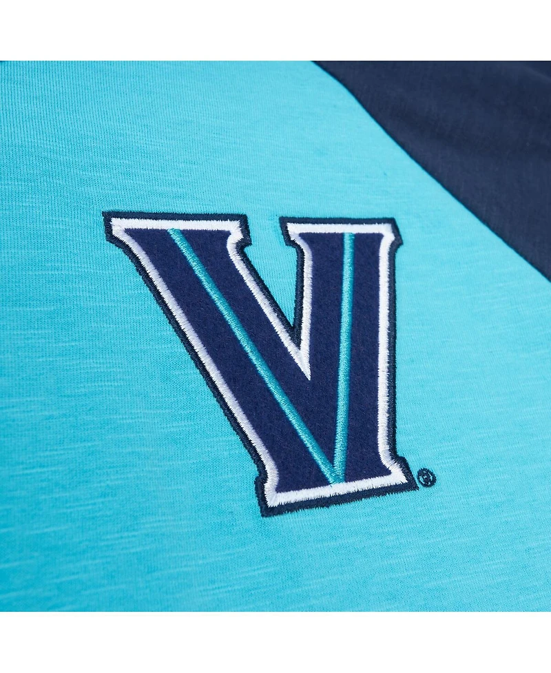 Men's Mitchell & Ness Light Blue Villanova Wildcats Legendary Slub Raglan Long Sleeve T-shirt