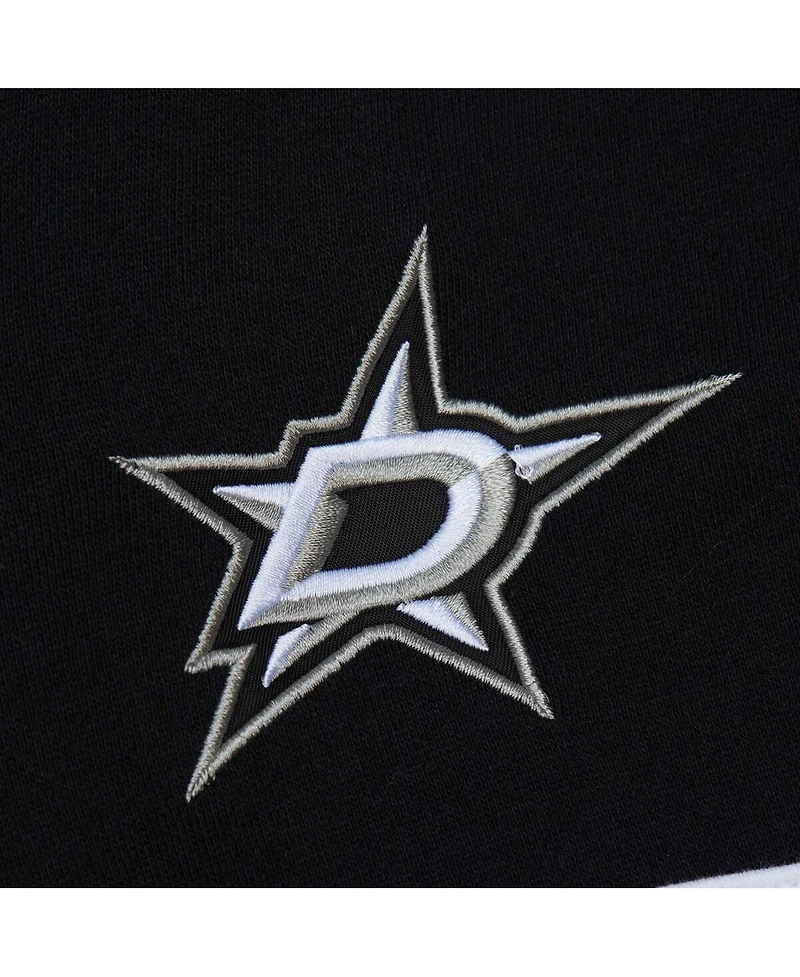 Men's Mitchell & Ness Kelly Green, Black Dallas Stars Head Coach Pullover Hoodie