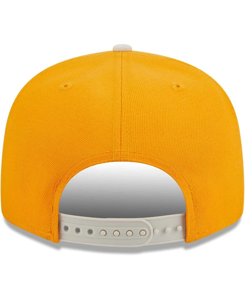 Men's New Era Gold Atlanta Braves Tiramisu 9FIFTY Snapback Hat
