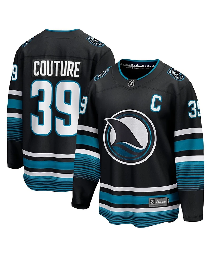 Men's Fanatics Logan Couture Black San Jose Sharks Alternate Premier Breakaway Player Jersey