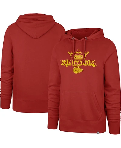 Men's '47 Brand Red Kansas City Chiefs Regional Headline Pullover Hoodie