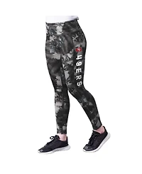 Women's Msx by Michael Strahan Black San Francisco 49ers Aubrey Tie-Dye Leggings