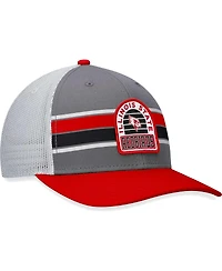 Men's Top of the World Gray, Red Illinois State Redbirds Aurora Trucker Adjustable Hat