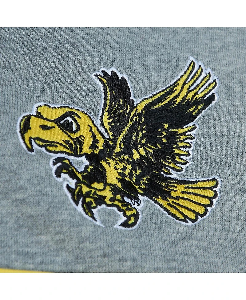 Men's Mitchell & Ness Black Iowa Hawkeyes Head Coach Pullover Hoodie