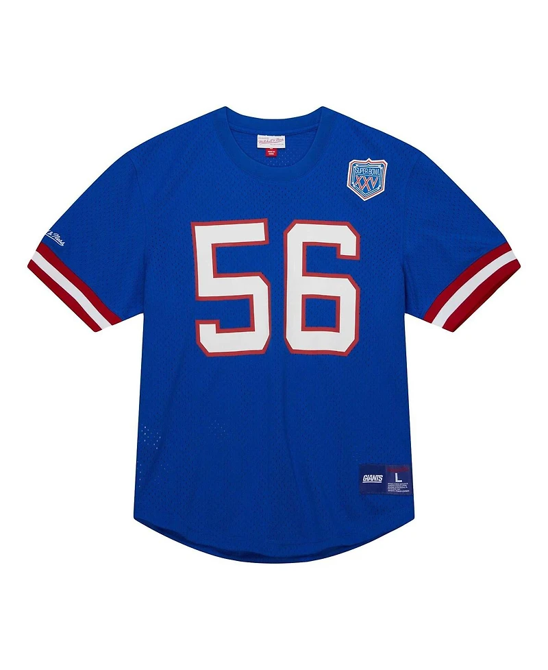 Men's Mitchell & Ness Lawrence Taylor Royal New York Giants Retired Player Name and Number Mesh Top