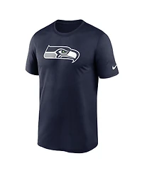 Men's Nike College Navy Seattle Seahawks Legend Logo Performance T-shirt