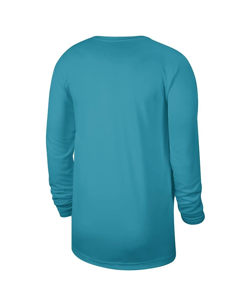 Men's and Women's Jordan Teal Charlotte Hornets 2023/24 Legend On-Court Practice Long Sleeve T-shirt