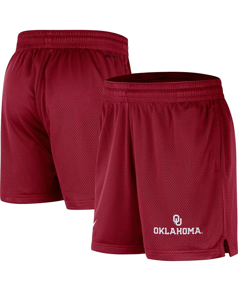 Men's Nike Crimson Oklahoma Sooners Mesh Performance Shorts