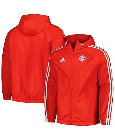 Men's adidas Red Bayern Munich 2023/24 Dna Raglan Full-Zip Windbreaker