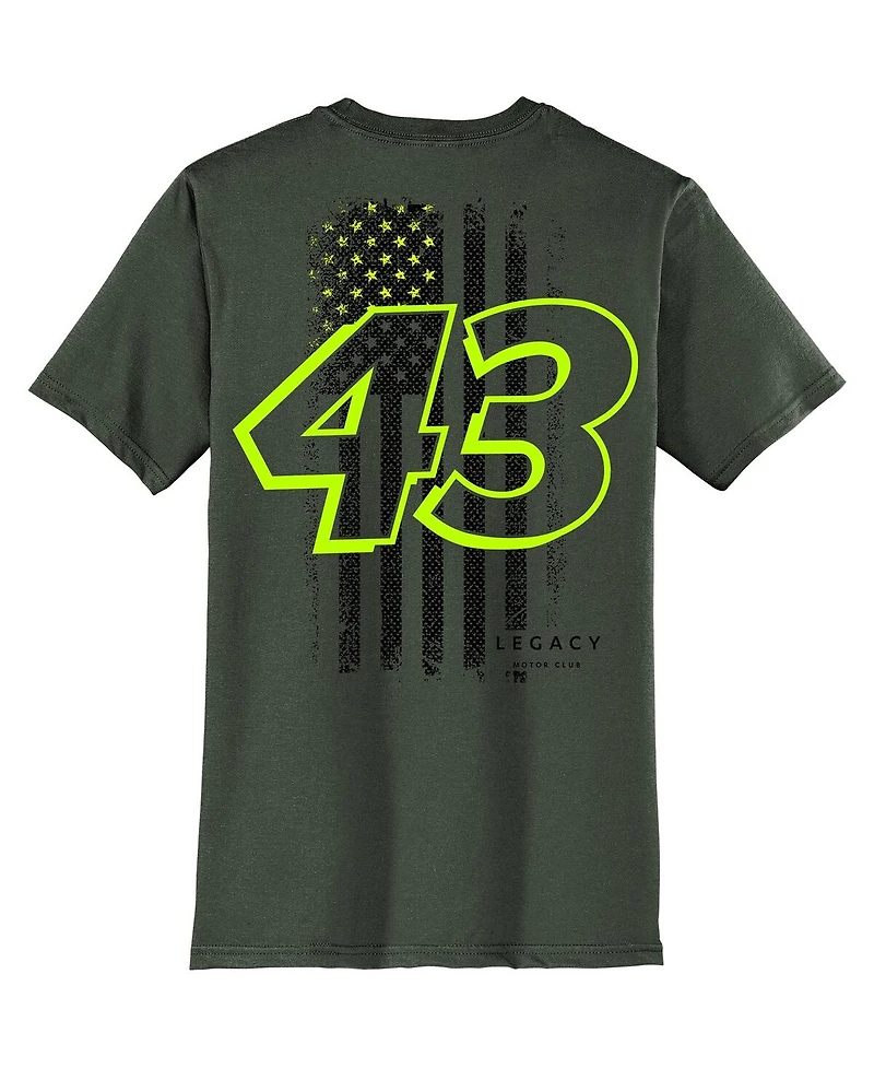Men's Legacy Motor Club Team Collection Green Erik Jones Flag T-shirt