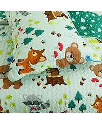 MarCielo Kids Girls Boys Quilt Set Bedspread Coverlet Set A81 - Twin