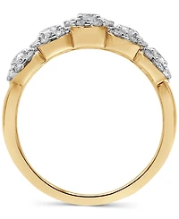 Diamond Five Stone Halo Ring (1 ct. t.w.) in 14k Gold