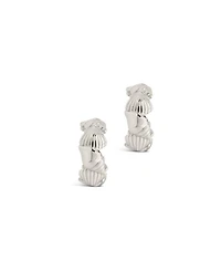 Sterling Forever Silver-Tone or Gold-Tone Curved Cali Ear Cuff, Set Of 2