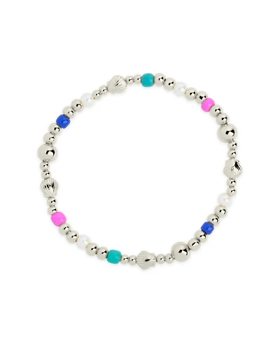 Sterling Forever Gold-Tone or Silver-Tone Colored and Cultured Pearl Beaded Truvy Stretch Bracelet