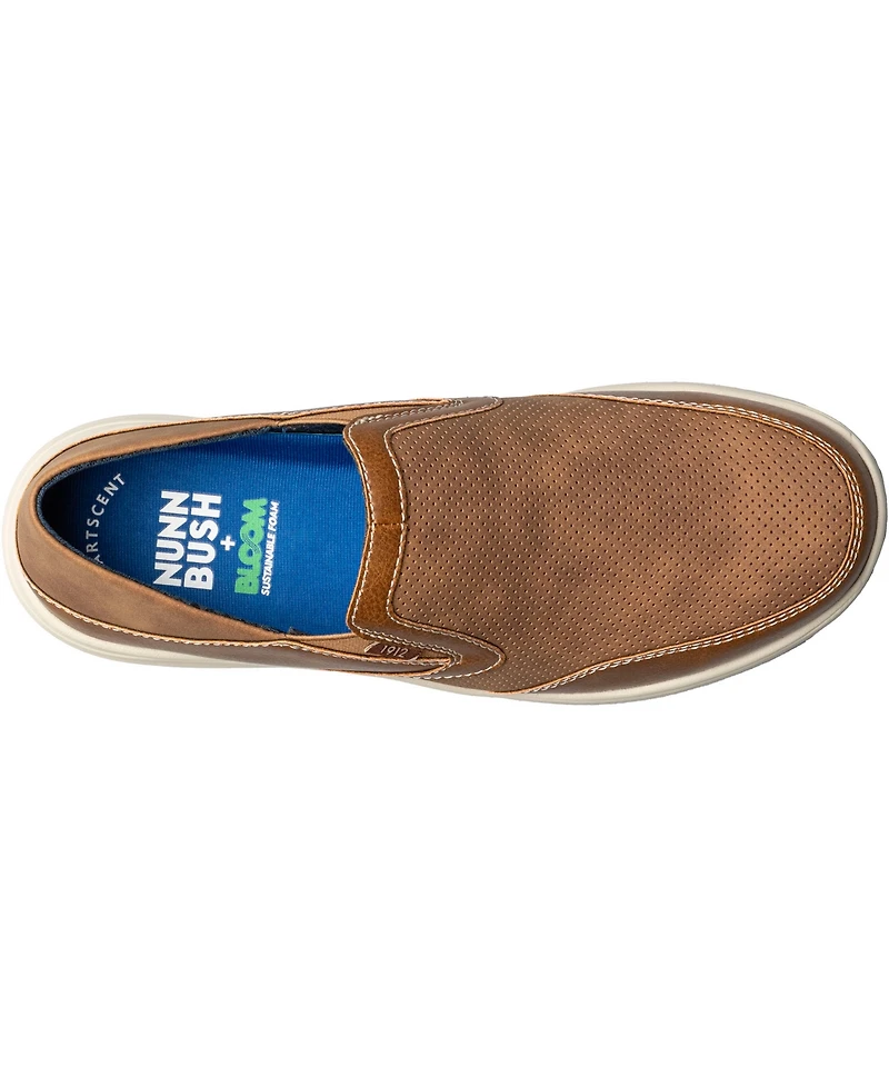 Nunn Bush Men's Conway Ez Moc Toe Slip On Shoes