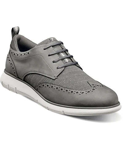 Nunn Bush Men's Stance Knit Wingtip Oxford Shoes