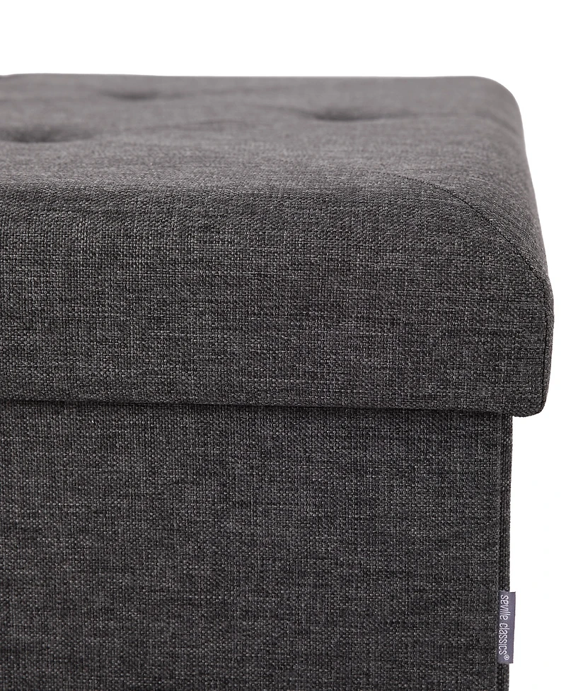 Seville Classics Xl Square Storage Ottoman