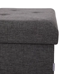 Seville Classics Xl Square Storage Ottoman