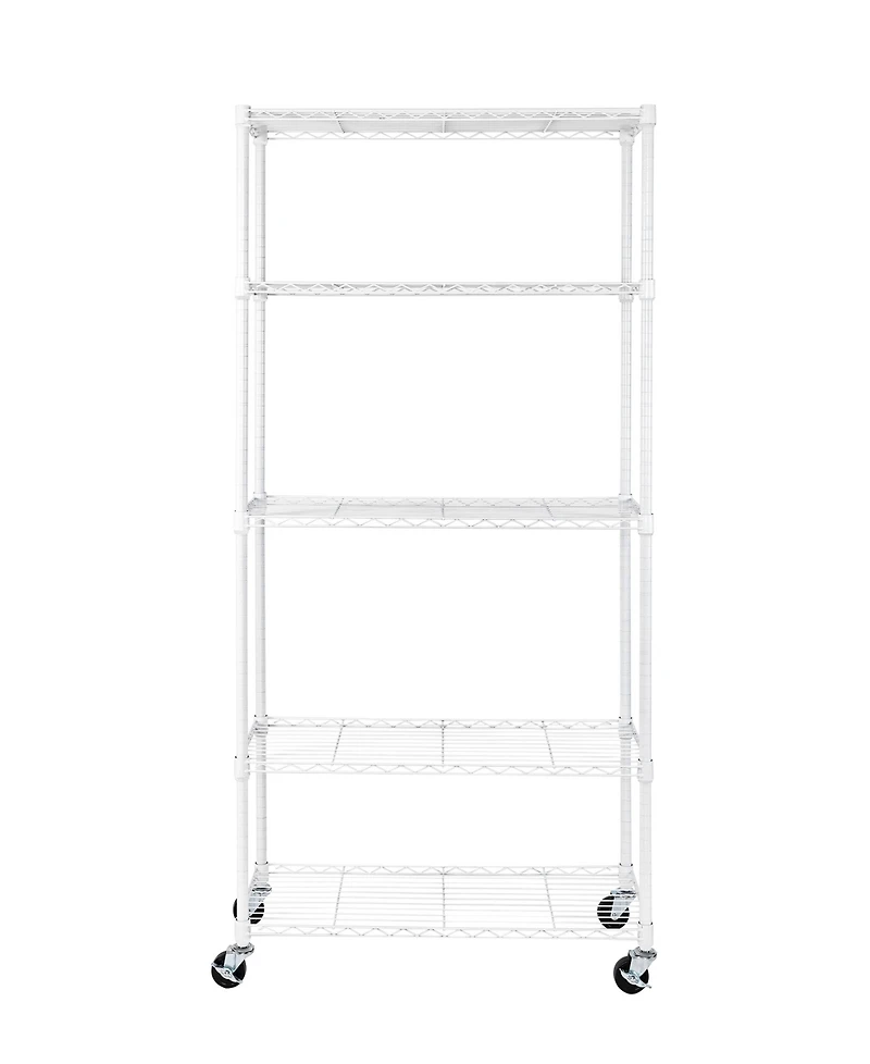 Seville Classics UltraDurable 5-Tier Nsf Steel Wire Shelving System