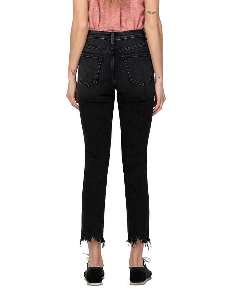 Vervet Women's High Rise Slim Straight Jeans