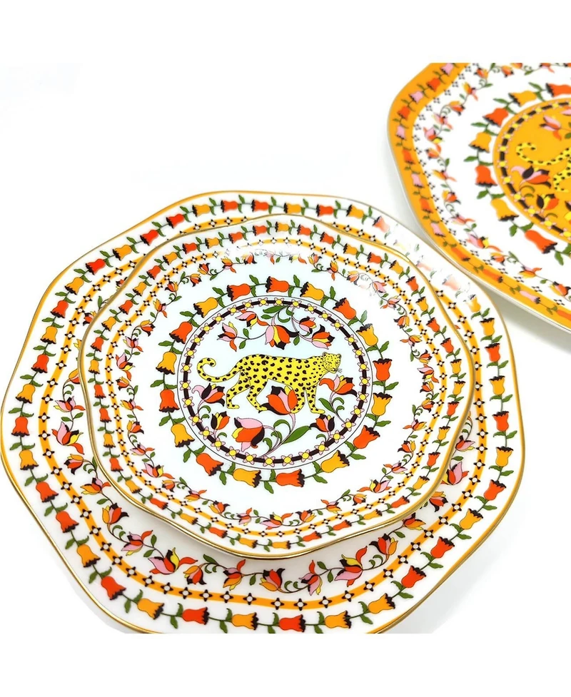 Jessie Zhao New York Tropical Love Bone China Plates, Set Of Three
