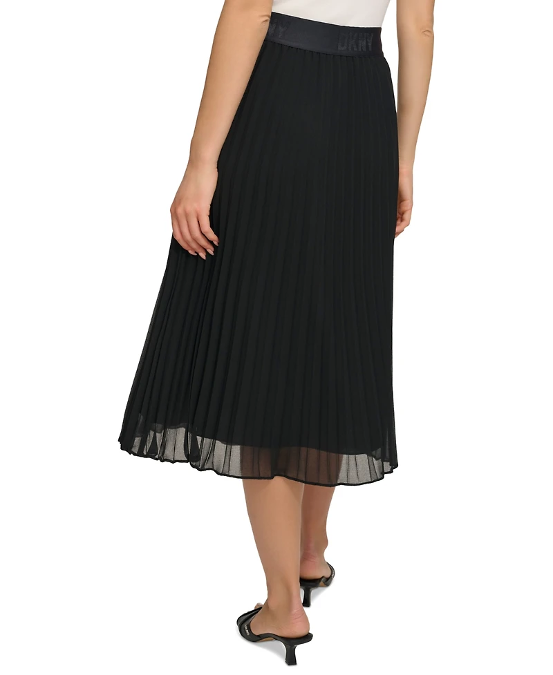 Dkny Pleated Midi Skirt