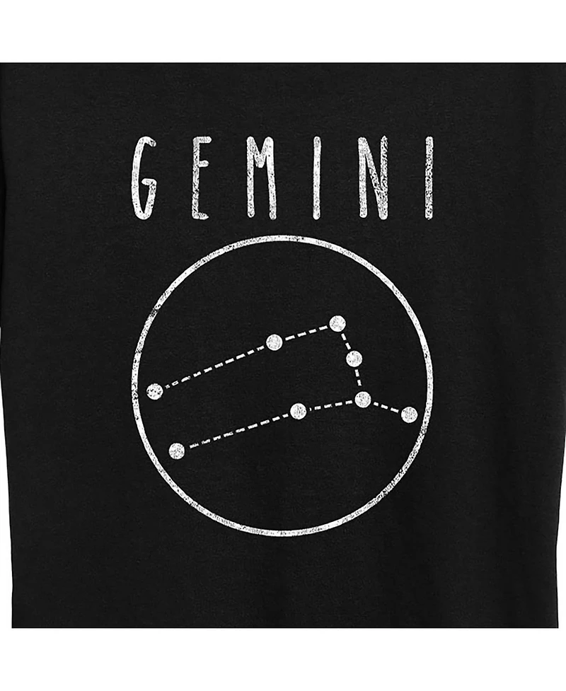 Hybrid Apparel Trendy Plus Astrology Gemini Graphic T-shirt