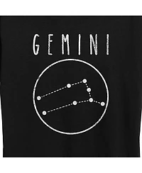 Hybrid Apparel Trendy Plus Astrology Gemini Graphic T-shirt