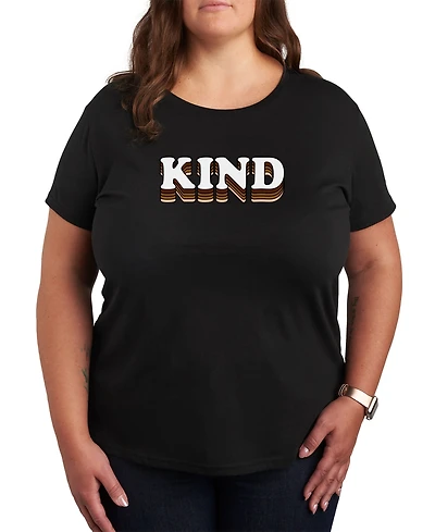 Hybrid Apparel Trendy Plus Kind Graphic Short Sleeve T-shirt