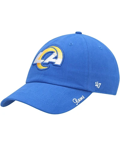 Women's '47 Brand Royal Los Angeles Rams Miata Clean Up Primary Adjustable Hat