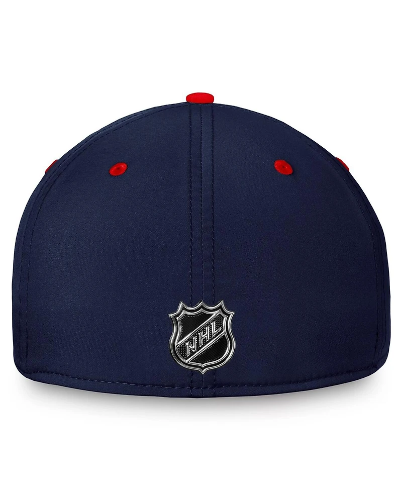Men's Fanatics Navy, Red Columbus Blue Jackets Authentic Pro Rink Two-Tone Flex Hat