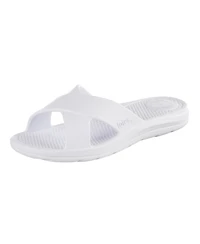 Totes Women's Molded Cross Slide Sandals with Everywear