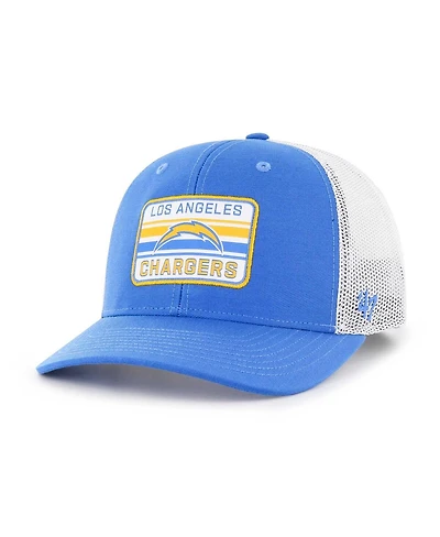 Men's '47 Brand Powder Blue, White Los Angeles Chargers Drifter Adjustable Trucker Hat