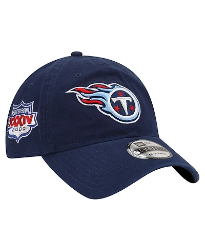 Men's New Era Navy Tennessee Titans Distinct 9TWENTY Adjustable Hat
