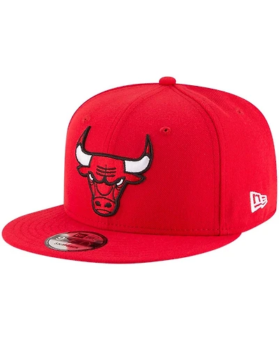 Men's New Era Red Chicago Bulls Official Team Color 9FIFTY Snapback Hat