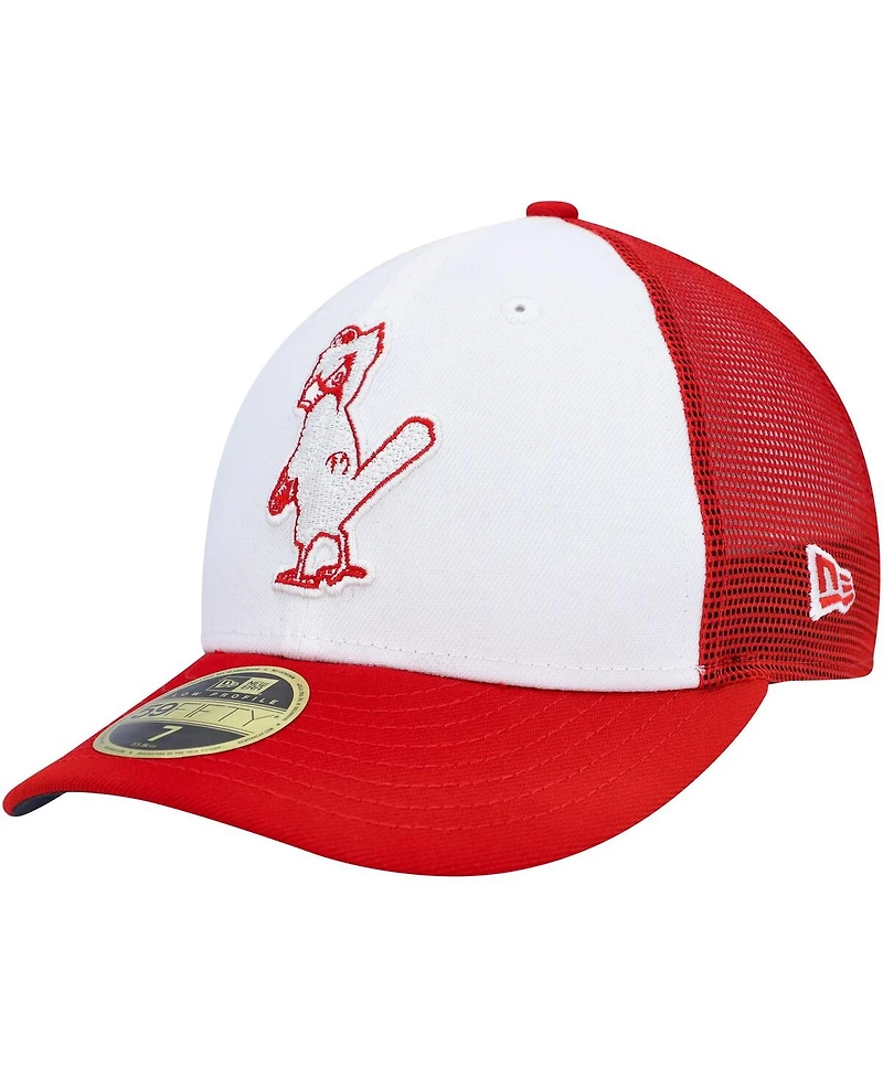 Men's New Era White, Red St. Louis Cardinals 2023 On-Field Batting Practice Low Profile 59FIFTY Fitted Hat