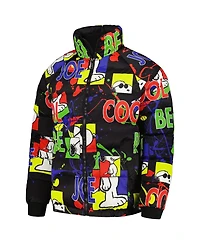 Men's Freeze Max Black Peanuts Joe Cool Raglan Full-Zip Puffer Jacket