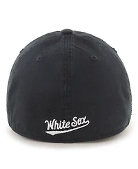 Men's '47 Brand Black Chicago White Sox Franchise Logo Fitted Hat