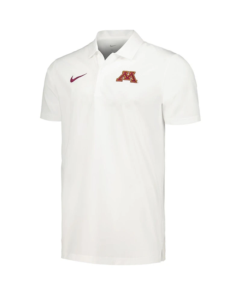 Men's Nike White Minnesota Golden Gophers Sideline Polo Shirt
