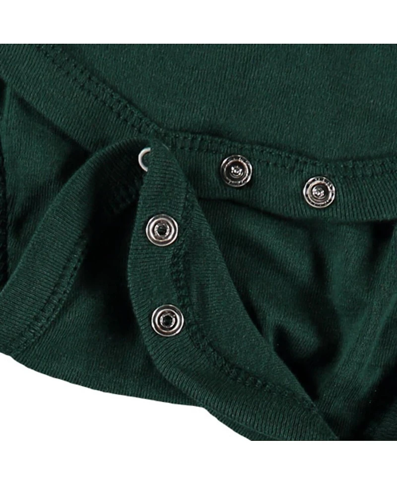 Baby Boys and Girls Green Michigan State Spartans Big Logo Bodysuit
