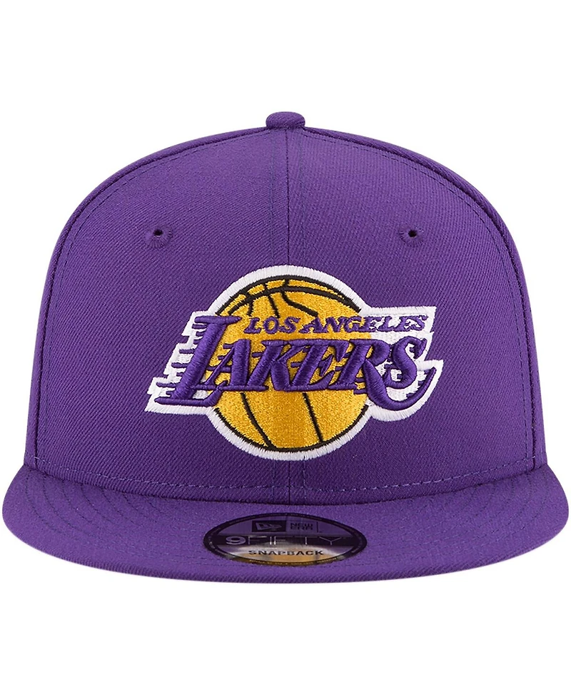 Men's New Era Purple Los Angeles Lakers Official Team Color 9FIFTY Snapback Hat