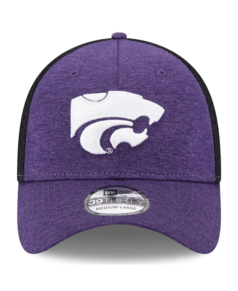 Men's New Era Purple Kansas State Wildcats Shadowed Neo 39THIRTY Flex Hat